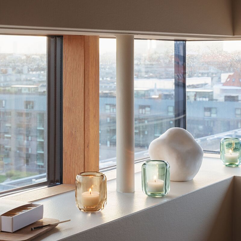 Acorn fyrfadsstage, 2 stk, leaf green