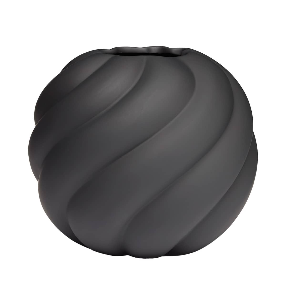 Twist Ball vas 20 cm, svart
