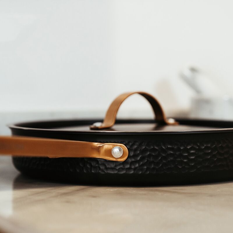 Modell X traktørpanne, matt svart