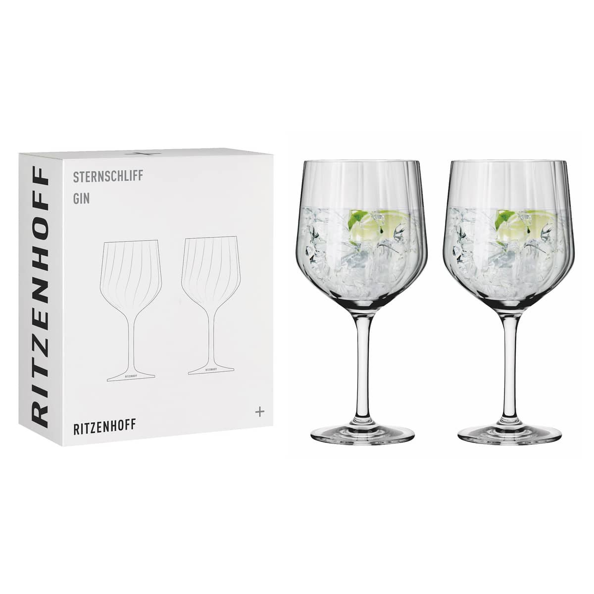 Sternschliff Gin & Tonic glas, 2 stk