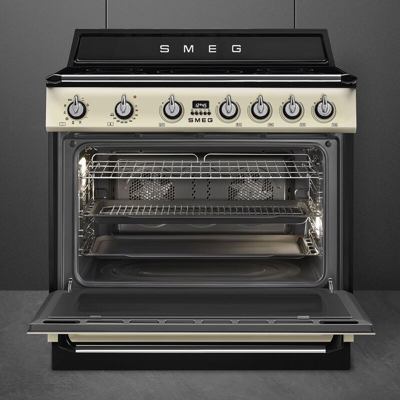 Induksjonskomfyr Victoria TR90IMP 90 cm, creme