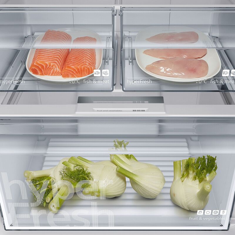 KG49NXXEA iQ300 kyl/frys, blacksteel