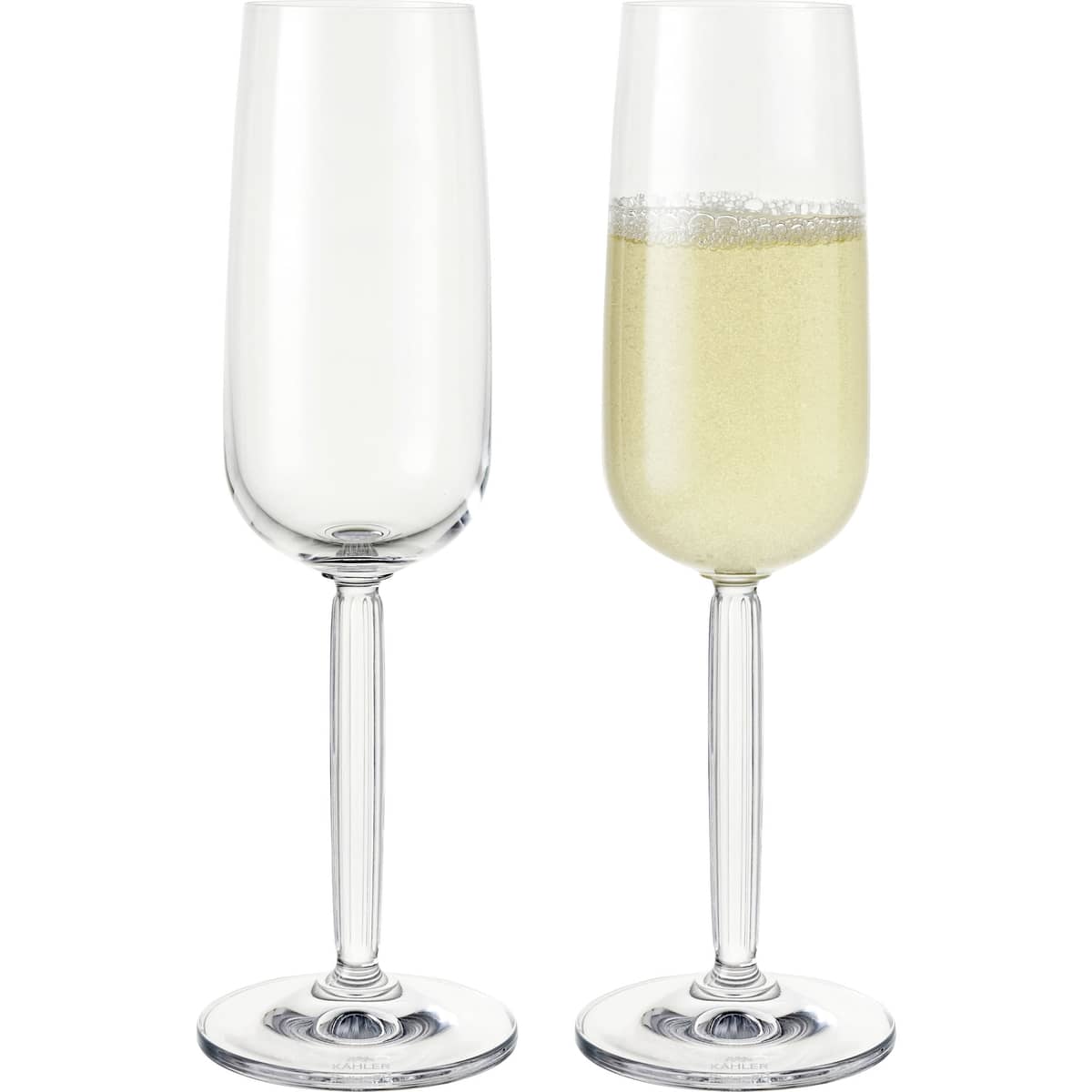 Hammershøi champagneglas 24 cl klar, 2-pack