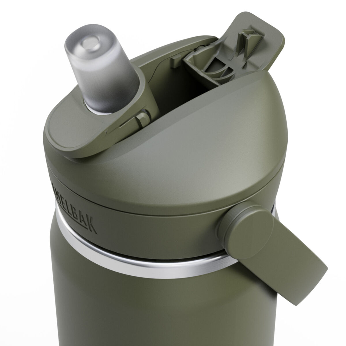 Thrive Flip Straw drikkeflaske 0,75 liter, moss