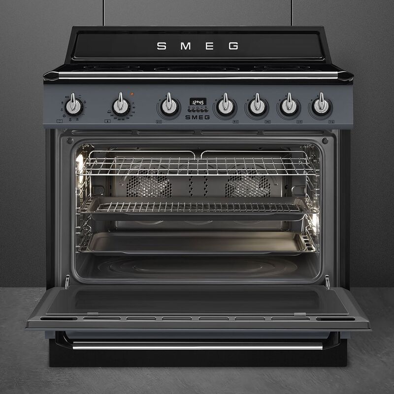 Induksjonskomfyr Victoria TR90IMGR 90 cm, grå