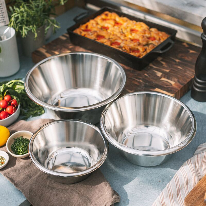 Røreskål, rustfrit stål, 1,5 liter