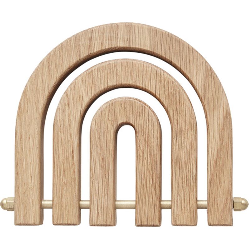 Rainbow bordskåner, eik og messing