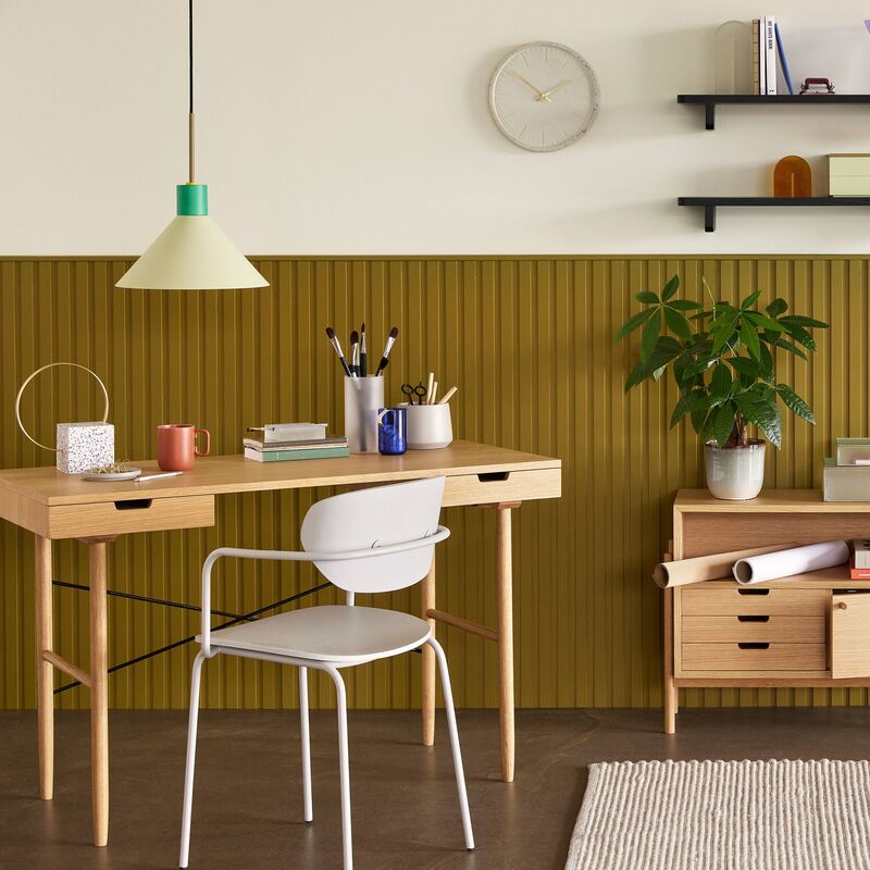 Crayon taklampe 35 cm, grønn