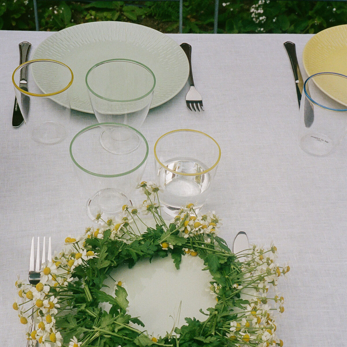 Confetti tallerken 24 cm, pistachio