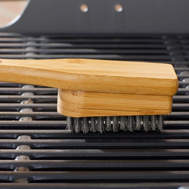Grillbørste, 46 cm., bambus