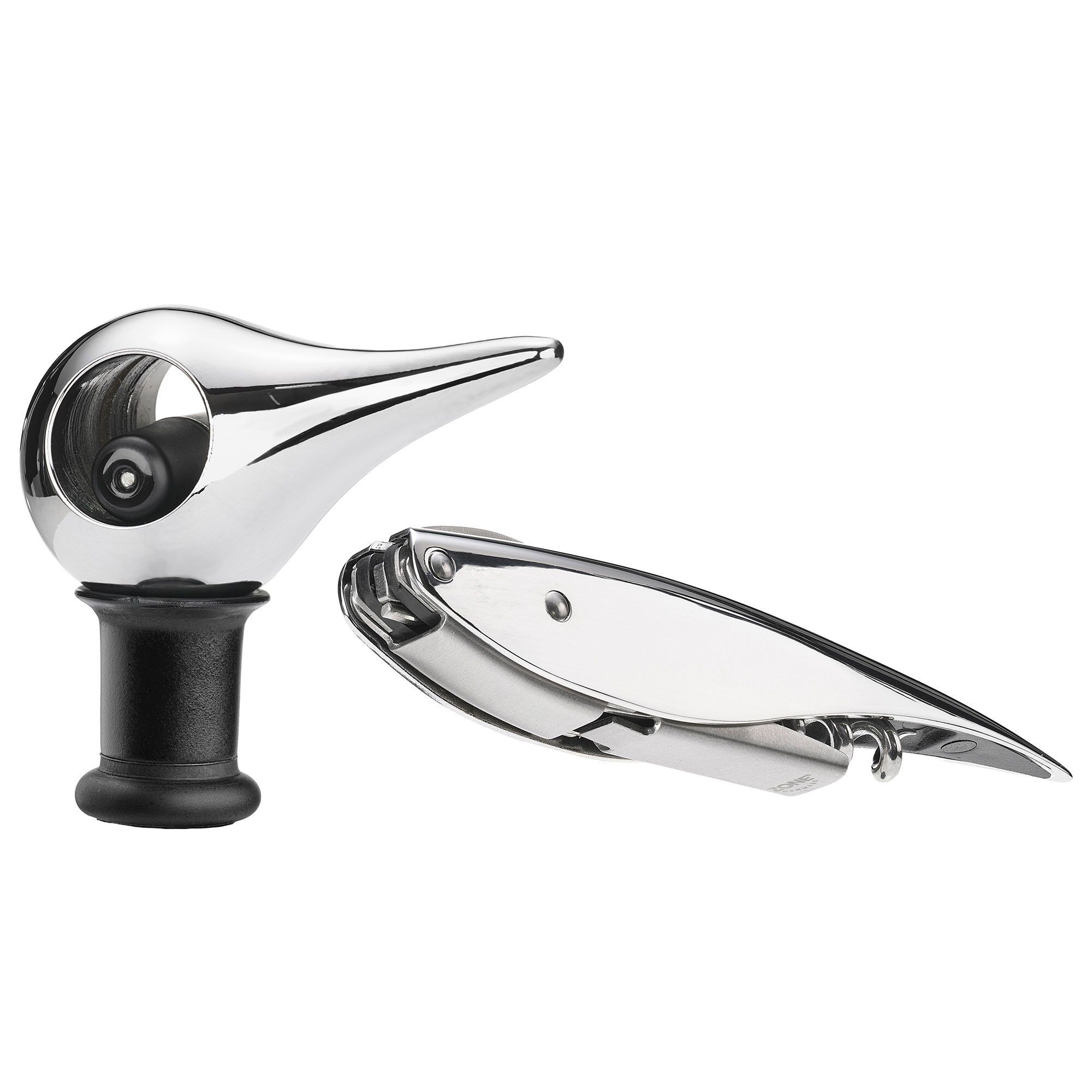 Rocks korkskruv + vinpropp, high gloss