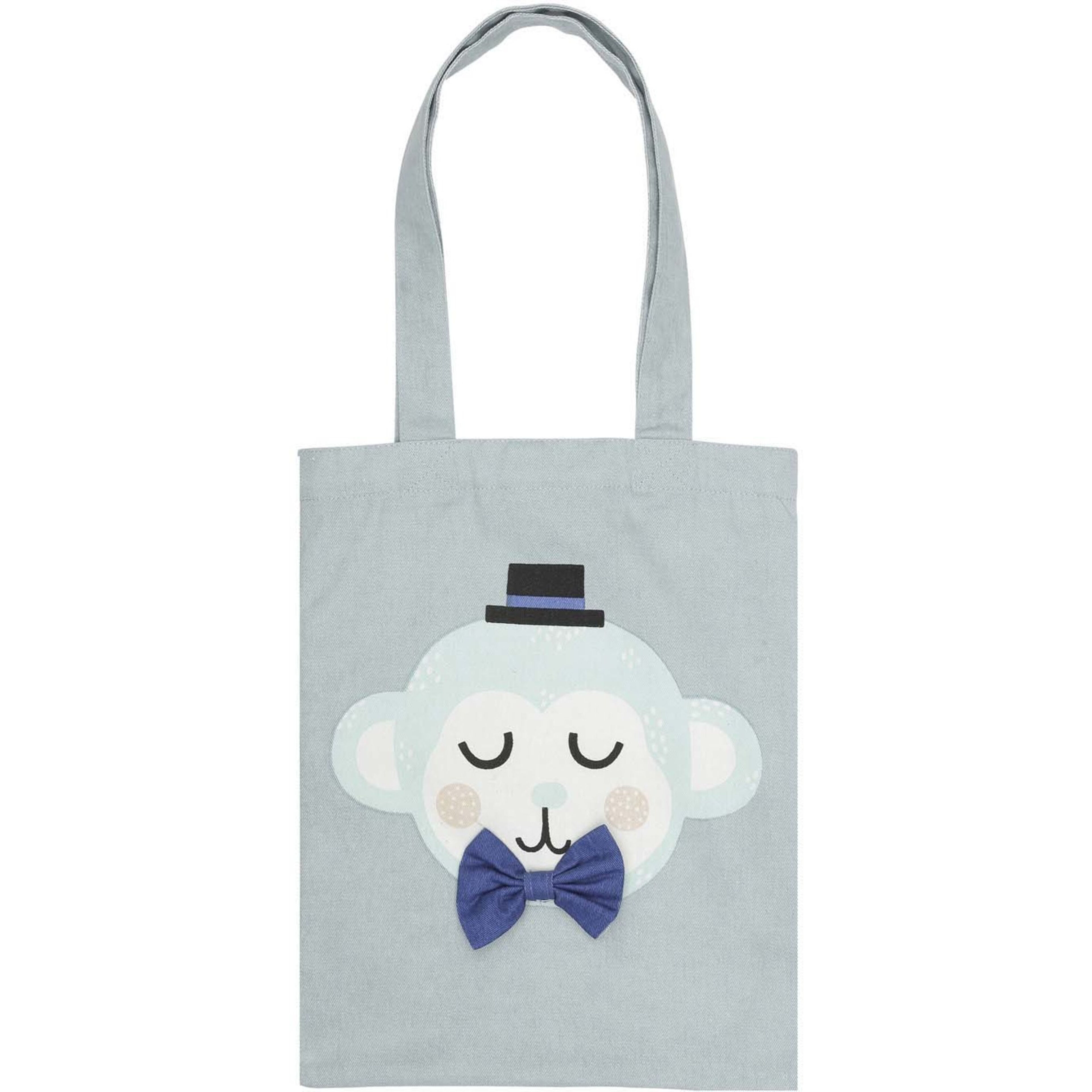 Tote bag 25x32 Monty monkey te
