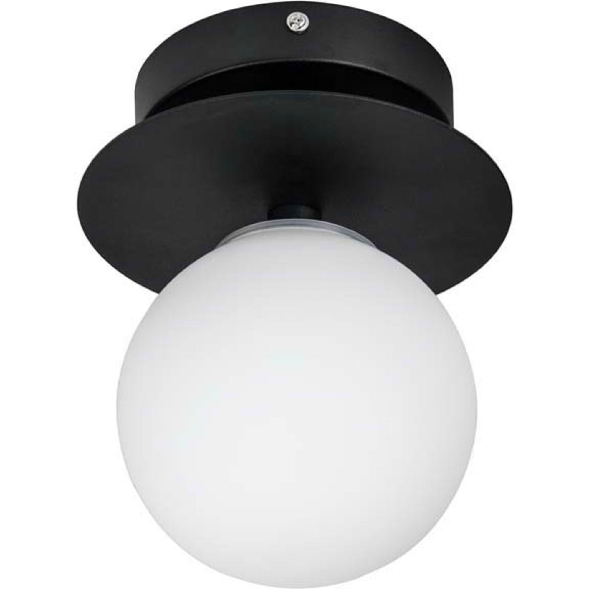 Alternativ bild 1 för Globen Lighting  Art Deco IP44 vägglampa/plafond, vit/svart