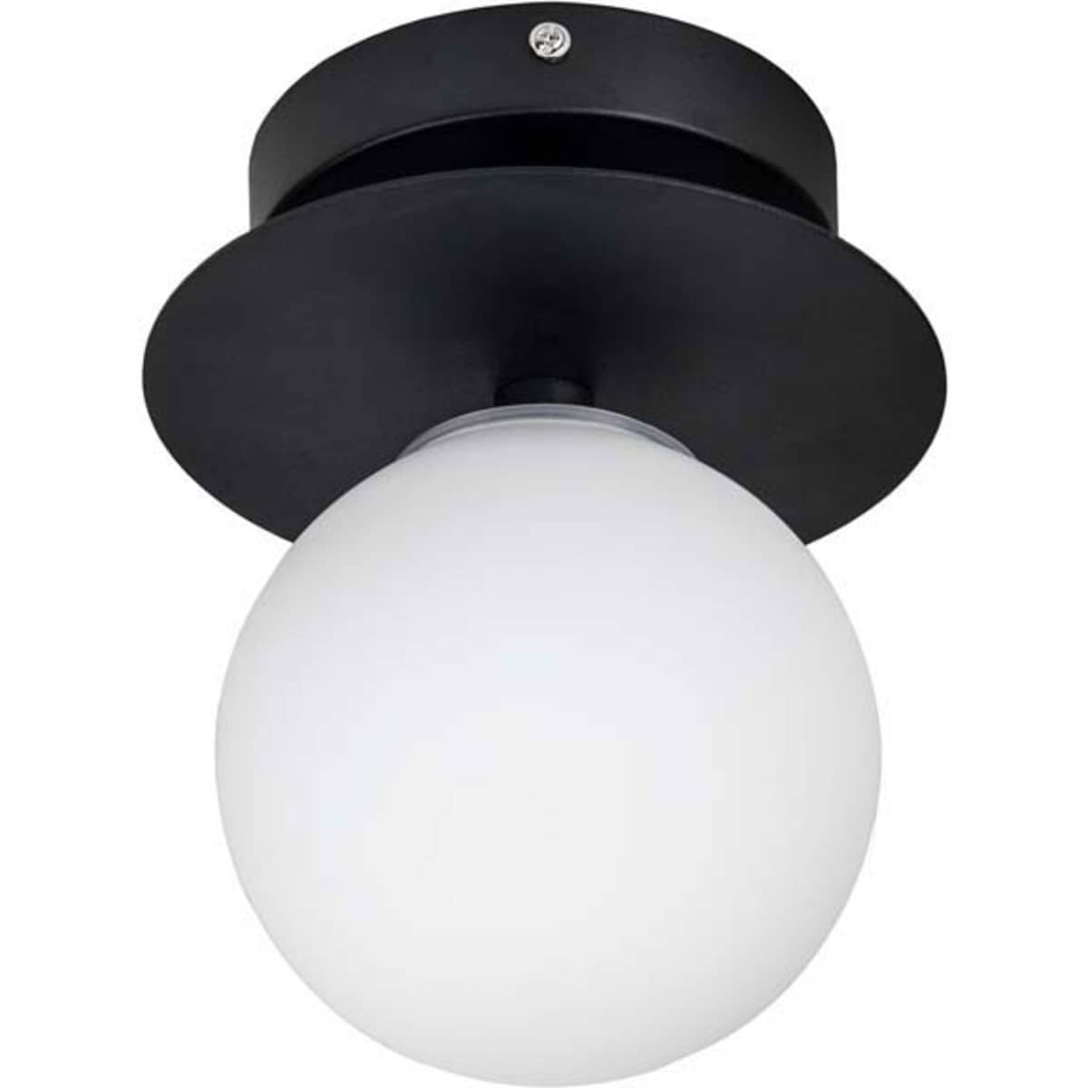 Plafond/Væg Art Deco Lampe, hvid/sort