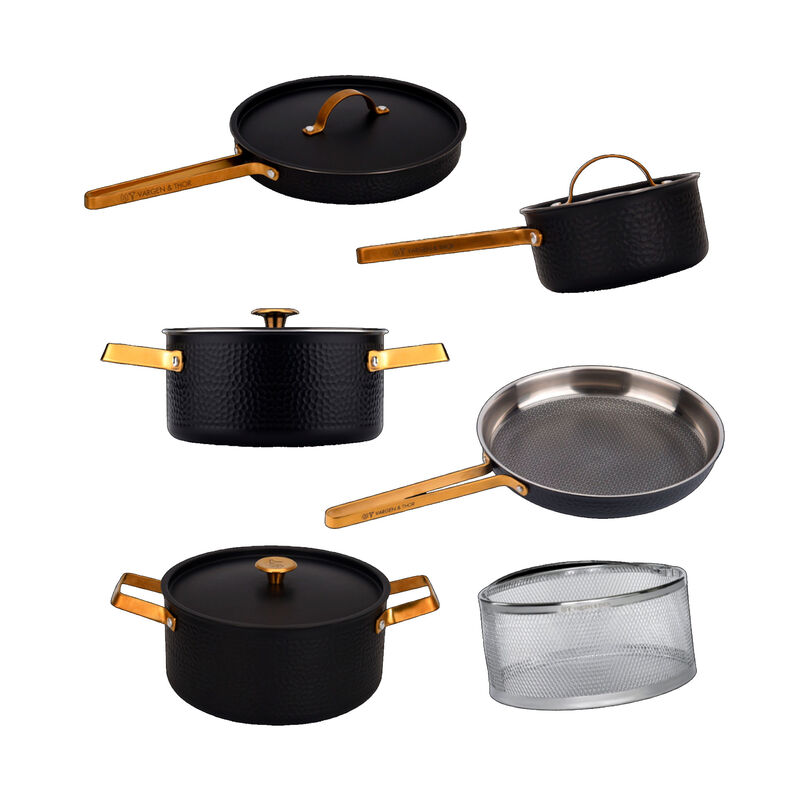 Vargen & Thor Arvet XL gryte- og pannesett, 6 deler