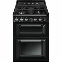 TR62BL 60 cm Victoria Gaskomfur med 2 Ovne, sort