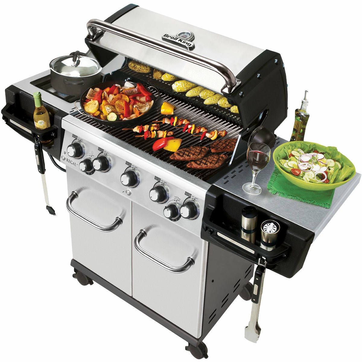 Regal S 590 IR gasgrill, sort