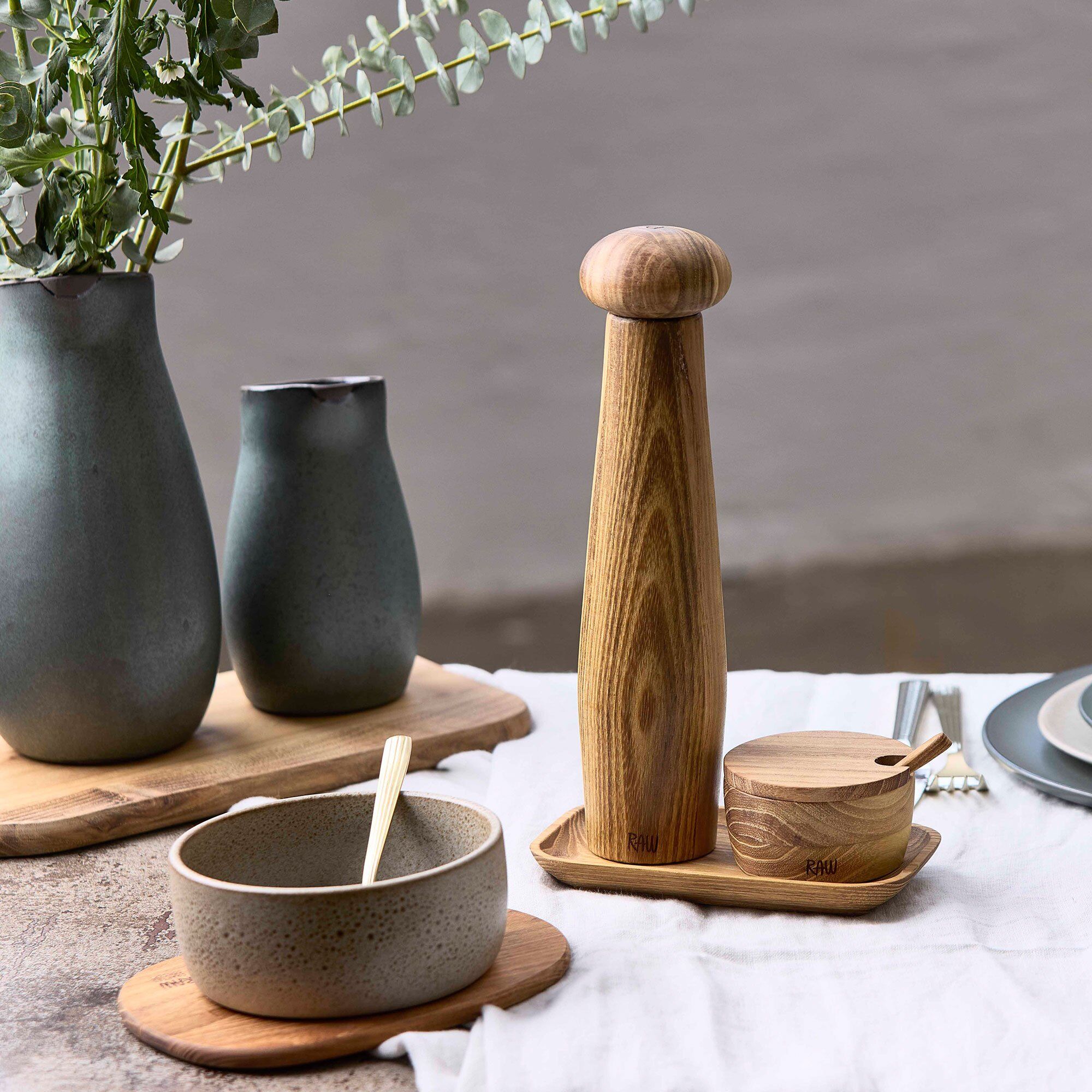 RAW pepperkvern tall, teak