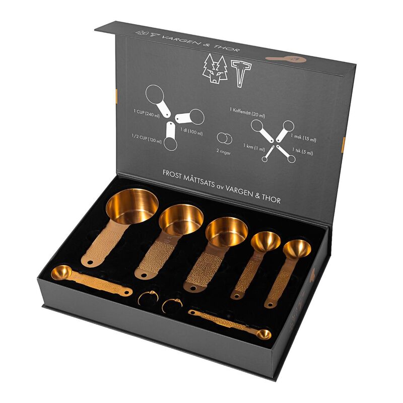 Vargen & Thor Frost målesett 7 deler, messing