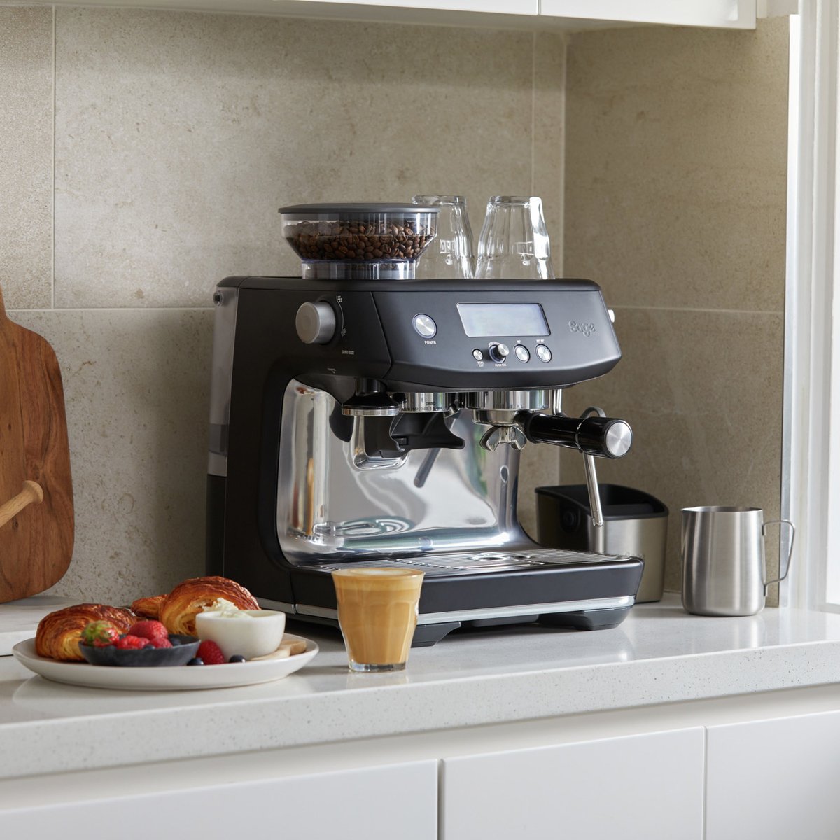 SES878BTR Barista Pro Espressomaskine Sort