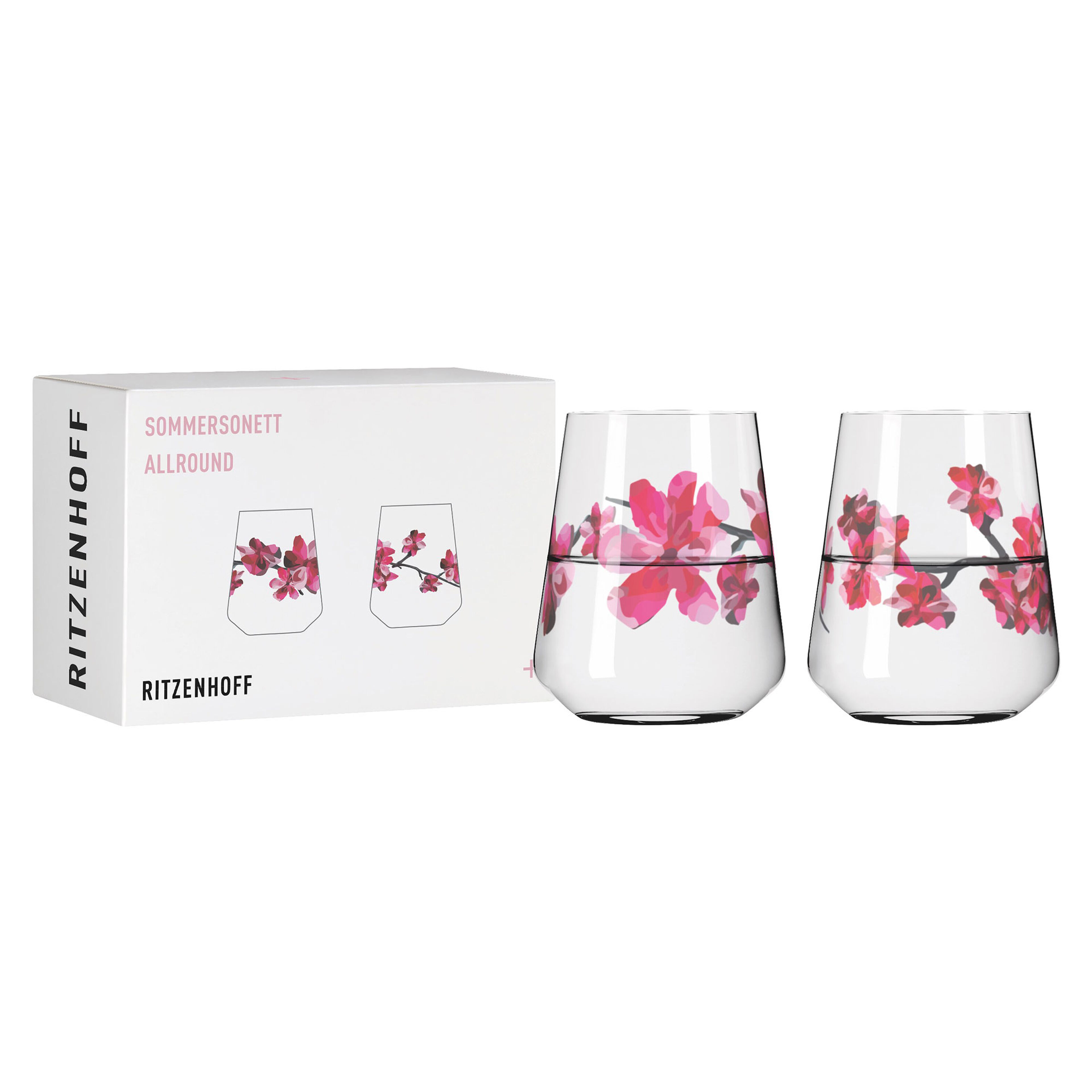 Ritzenhoff Sommersonett No 3 & 4 vattenglas, 2-pack