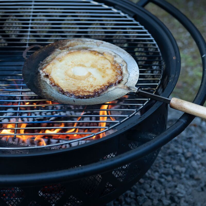 Grillpanna med fällbart handtag
