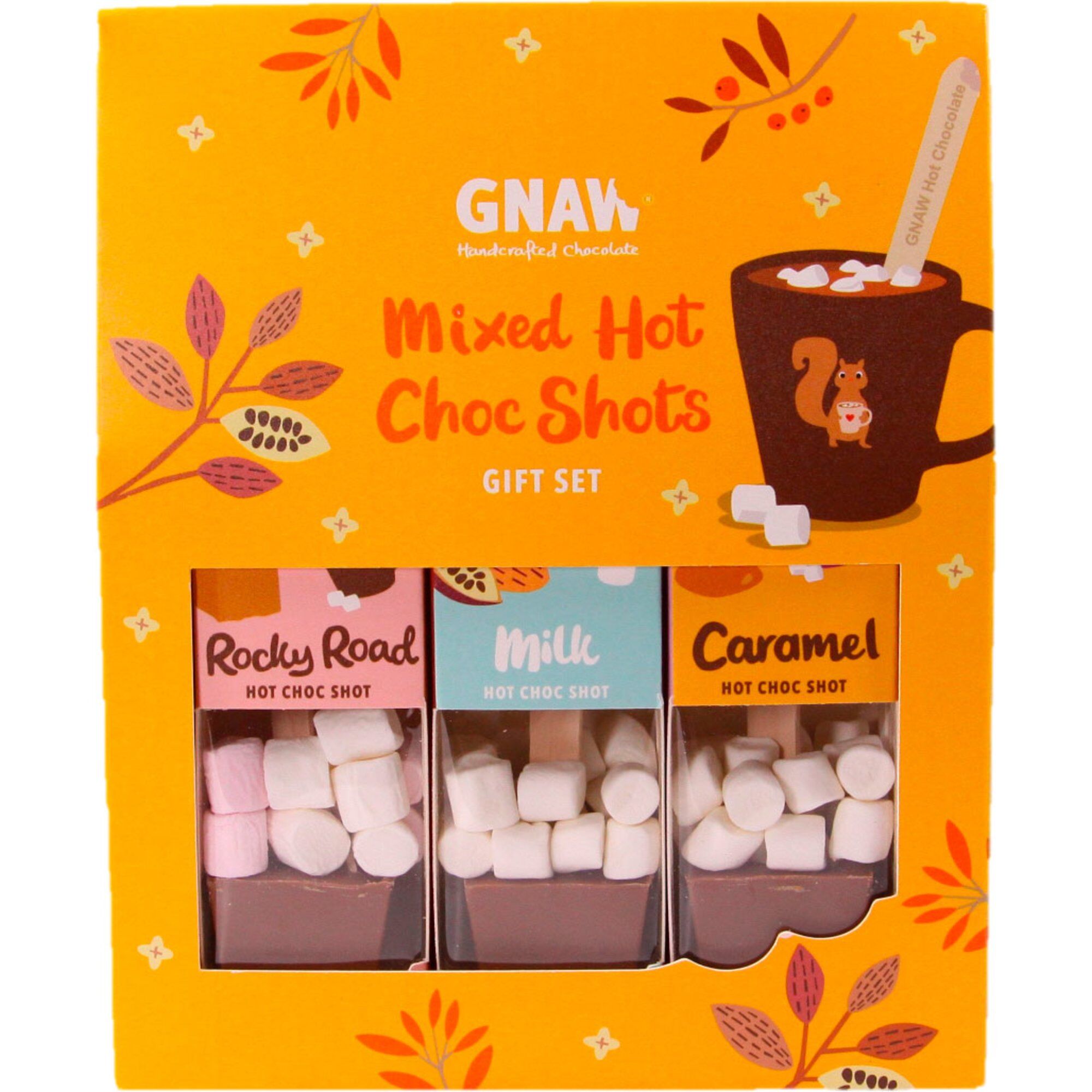 GNAW Hot Choc Shot Mixed presentförpackning, 135 g