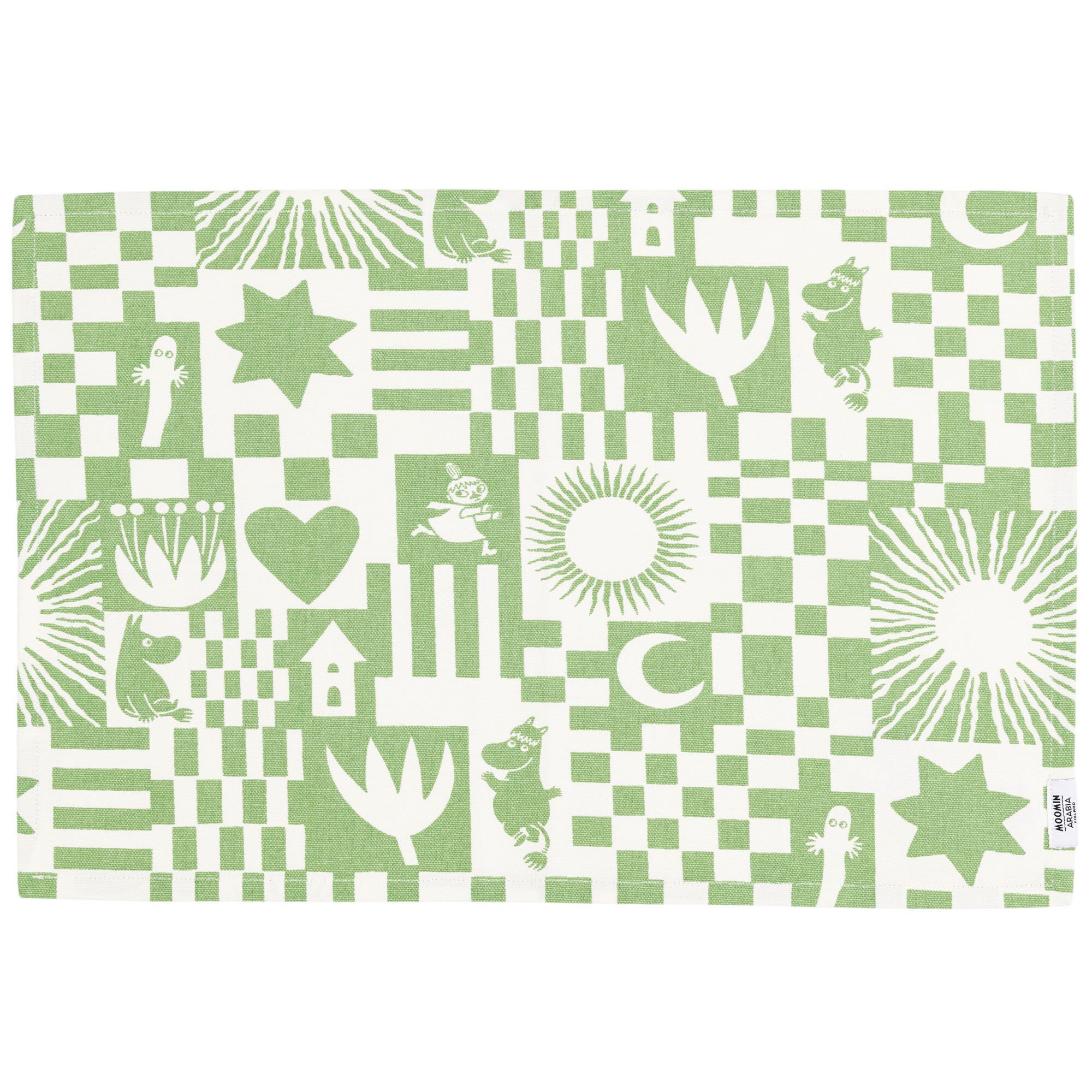 Arabia Muumi Juhlat Pöytätabletti, vihreä