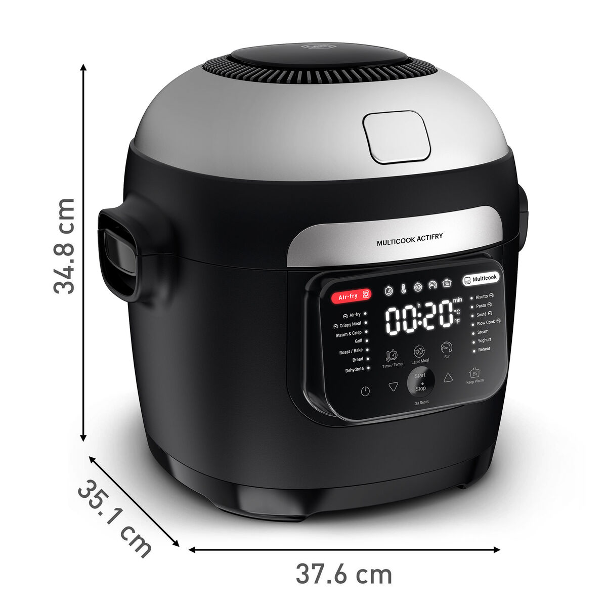 Multicook Actifry Multicooker 6 liter, svart