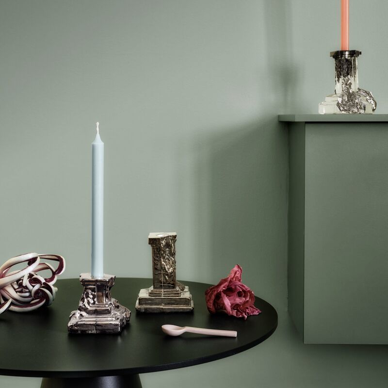 Rocky Baroque lysestage 150 mm, glossy glaze