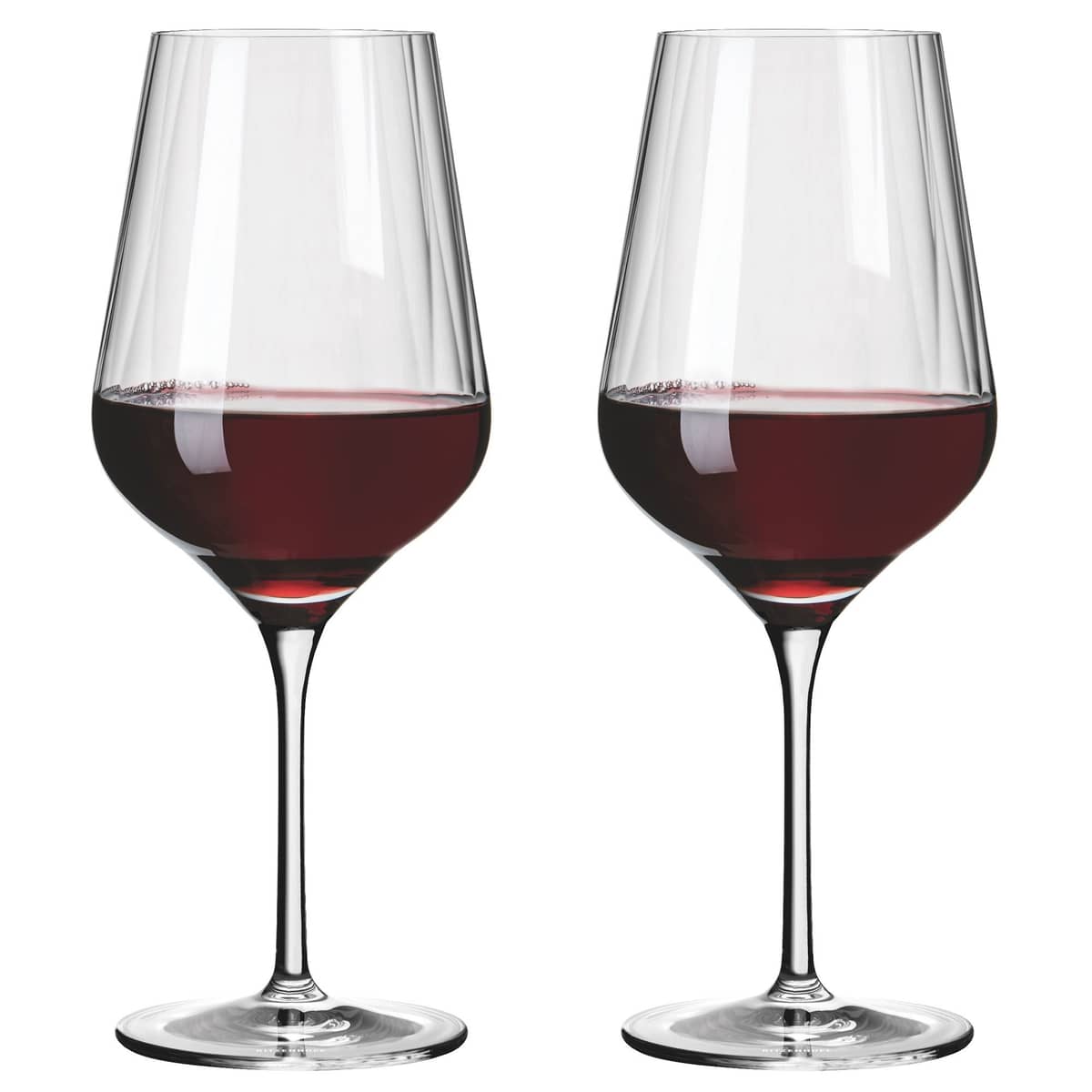 Sternschliff rødvinsglass, 2 stk