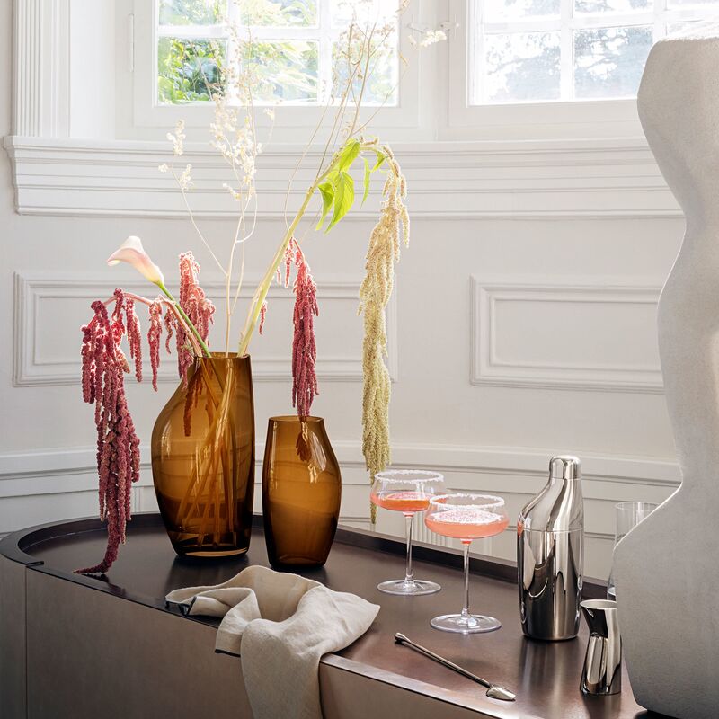 Sky maljakko iso, 30 cm, meripihka