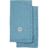 Sagaform Eden Denim keittiöpyyhe 2-pack, sininen