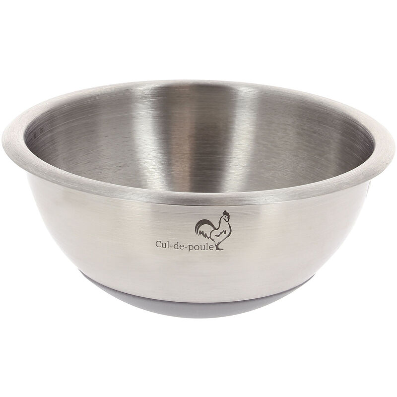 Skål rostfritt stål/silikon 30 cm/7L