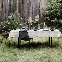 House Doctor Join duk, svart/off-white