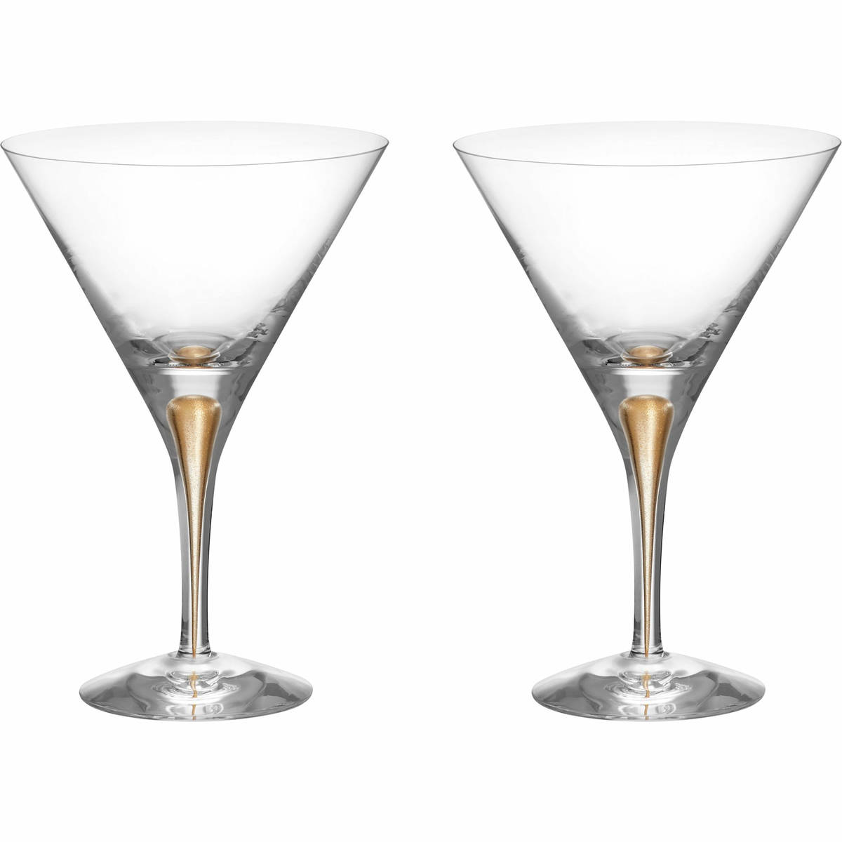 Intermezzo martiniglas 25 cl 2-pak, guld
