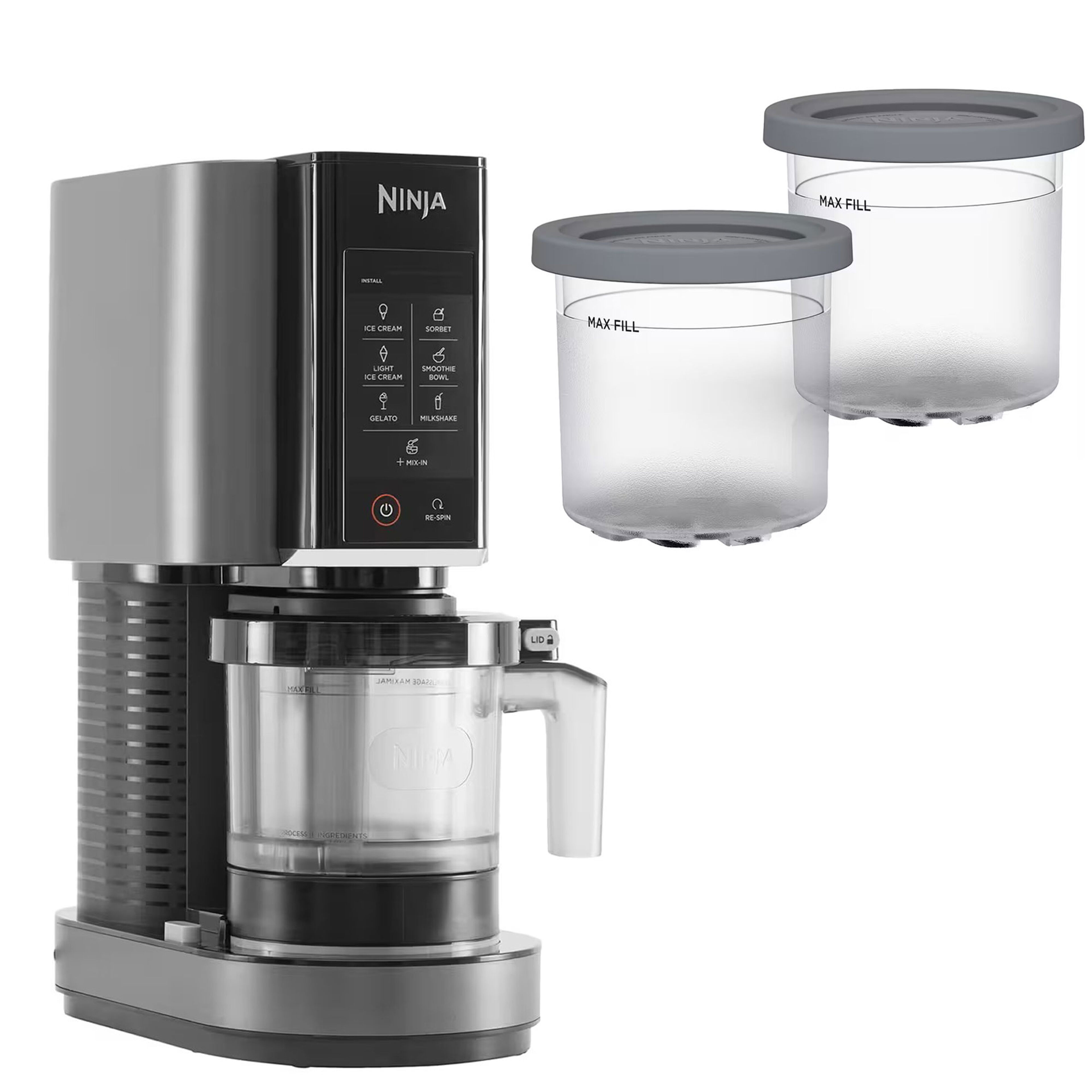 NC300 Creami jäätelökone + 2 lisäastiaa