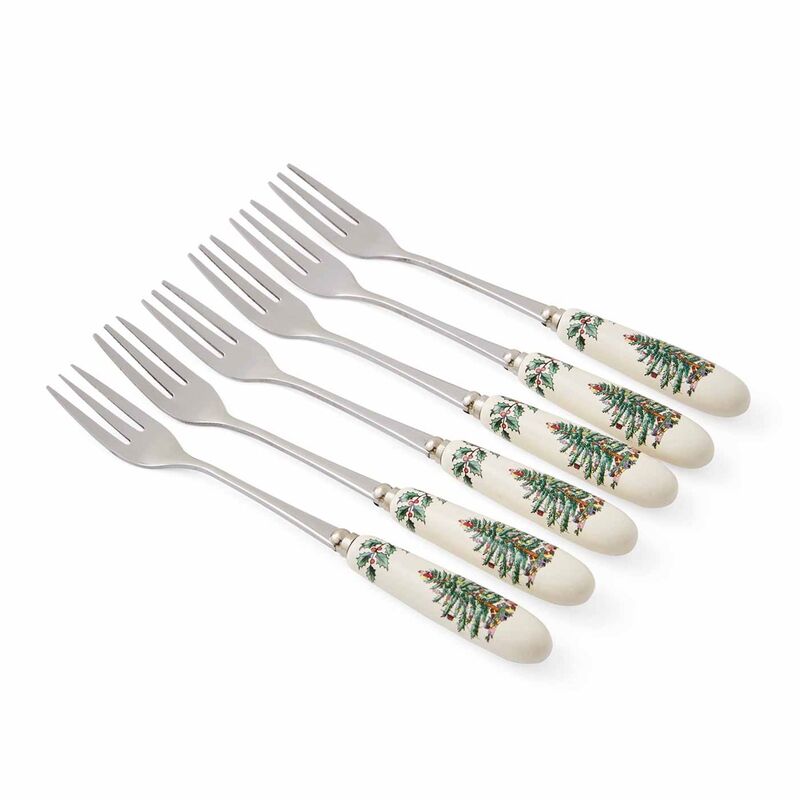 Christmas Tree dessertgaffel, 6 stk.