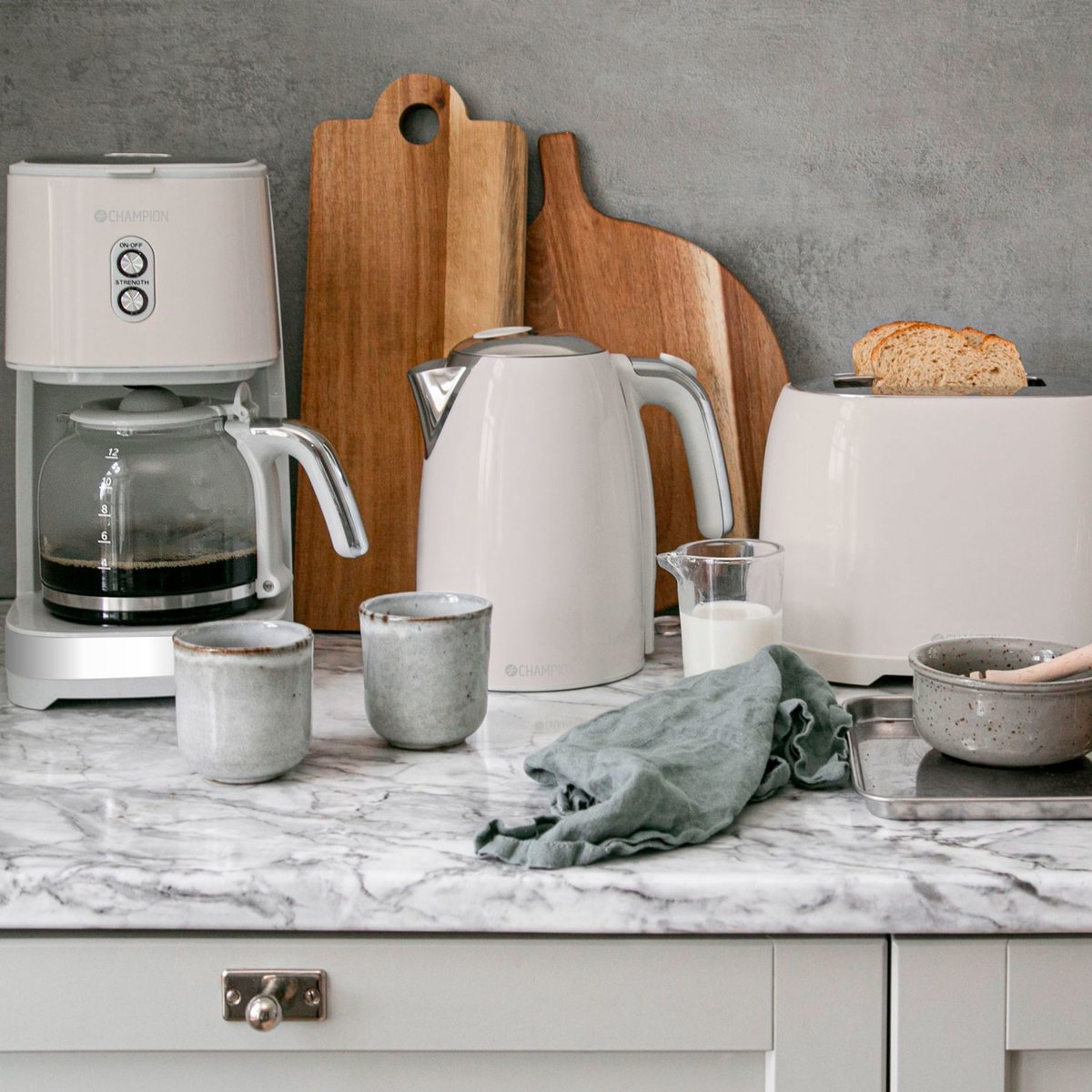Creme White morgenmadspakke, 3 dele