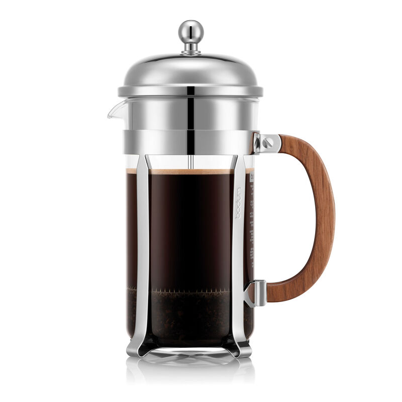 Chambord stempelkande 8 kopper, træ