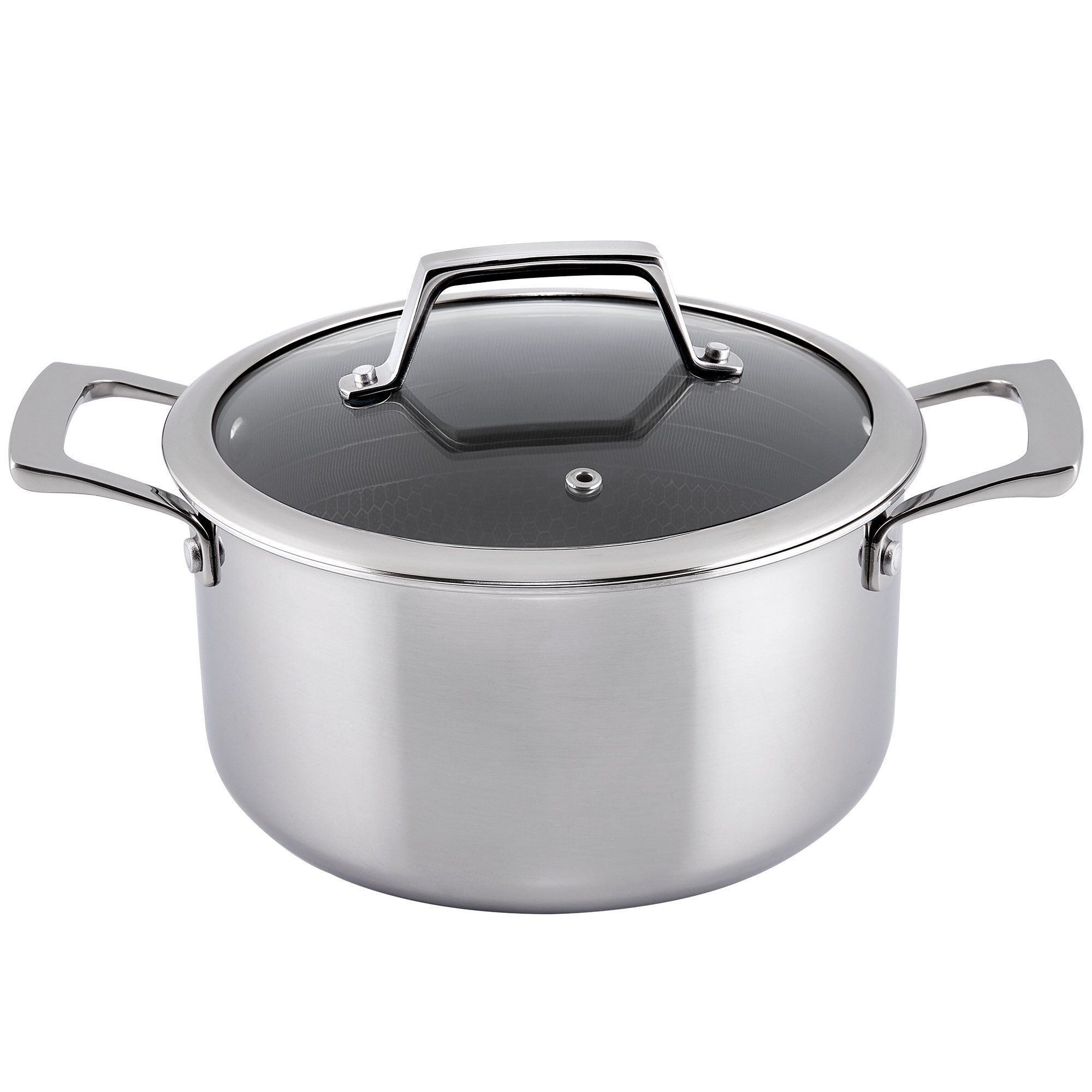 Hâws Hâws Santo Hybrid Coating gryte med lokk 3,4 L Rustfritt stål
