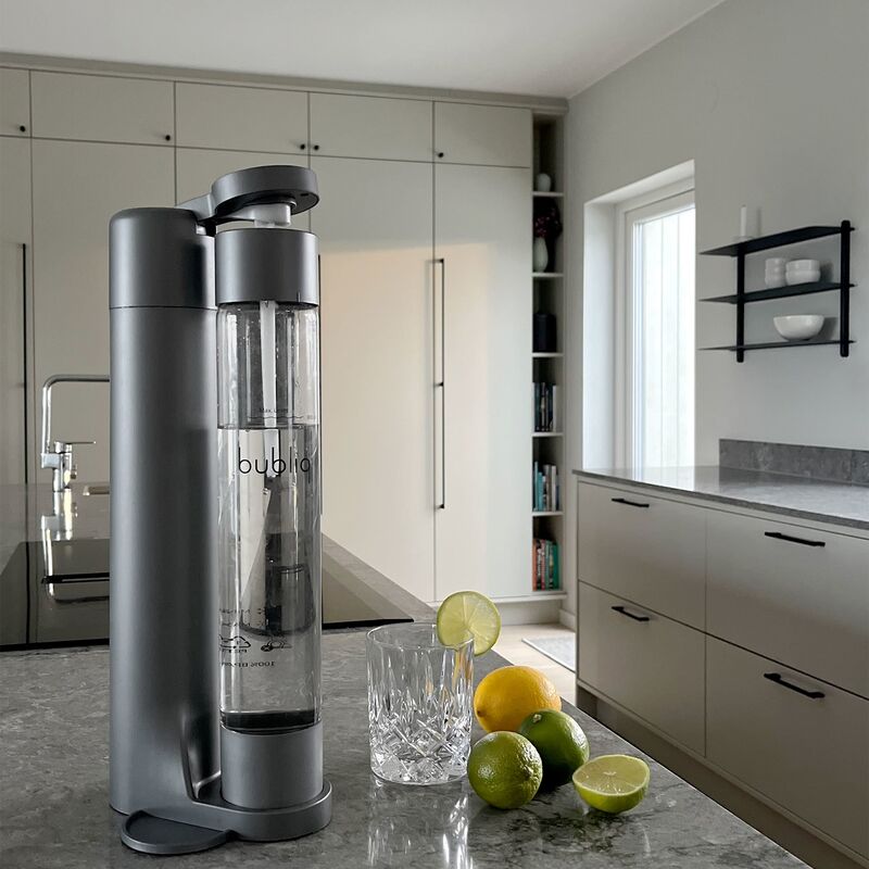 Kolsyremaskin inkl. patron, mattgrå