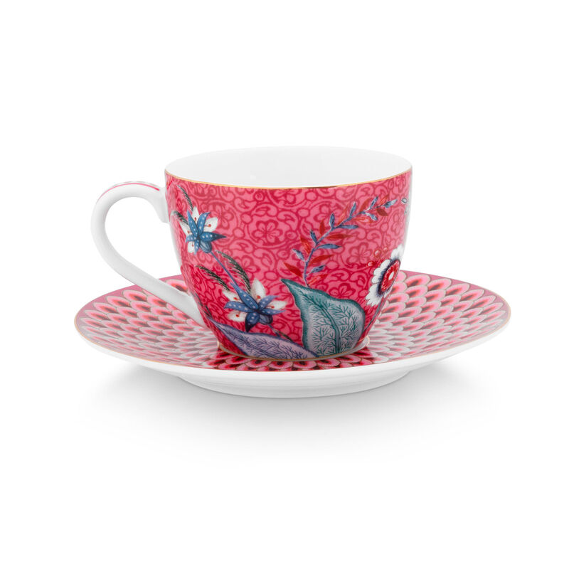 PIP Studio Flower Festival espressokopp 2-pakning, rosa