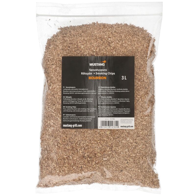 Kallrökningsspån, bourbon-ek, 3 liter