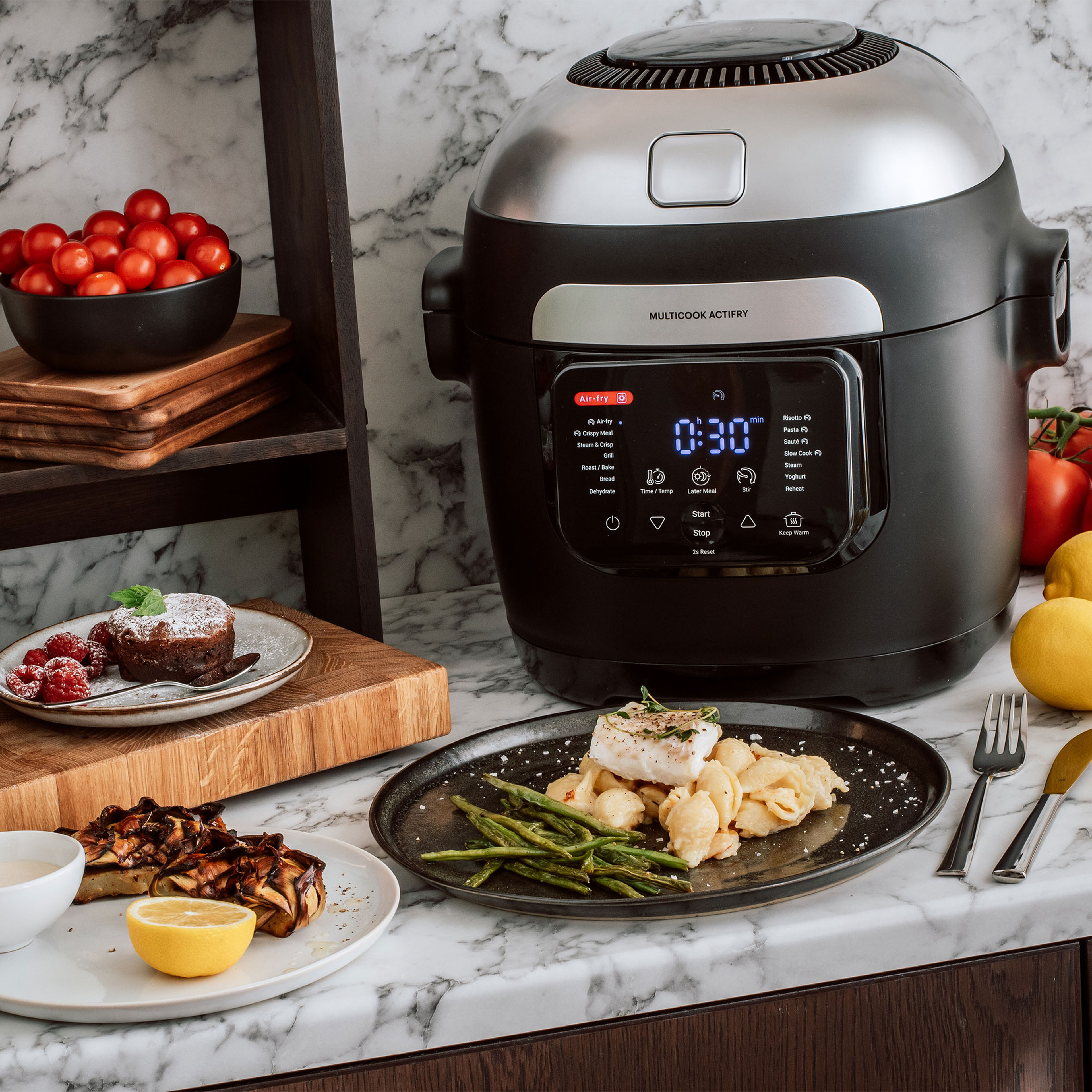 Multicook Actifry multicooker 6 liter, svart