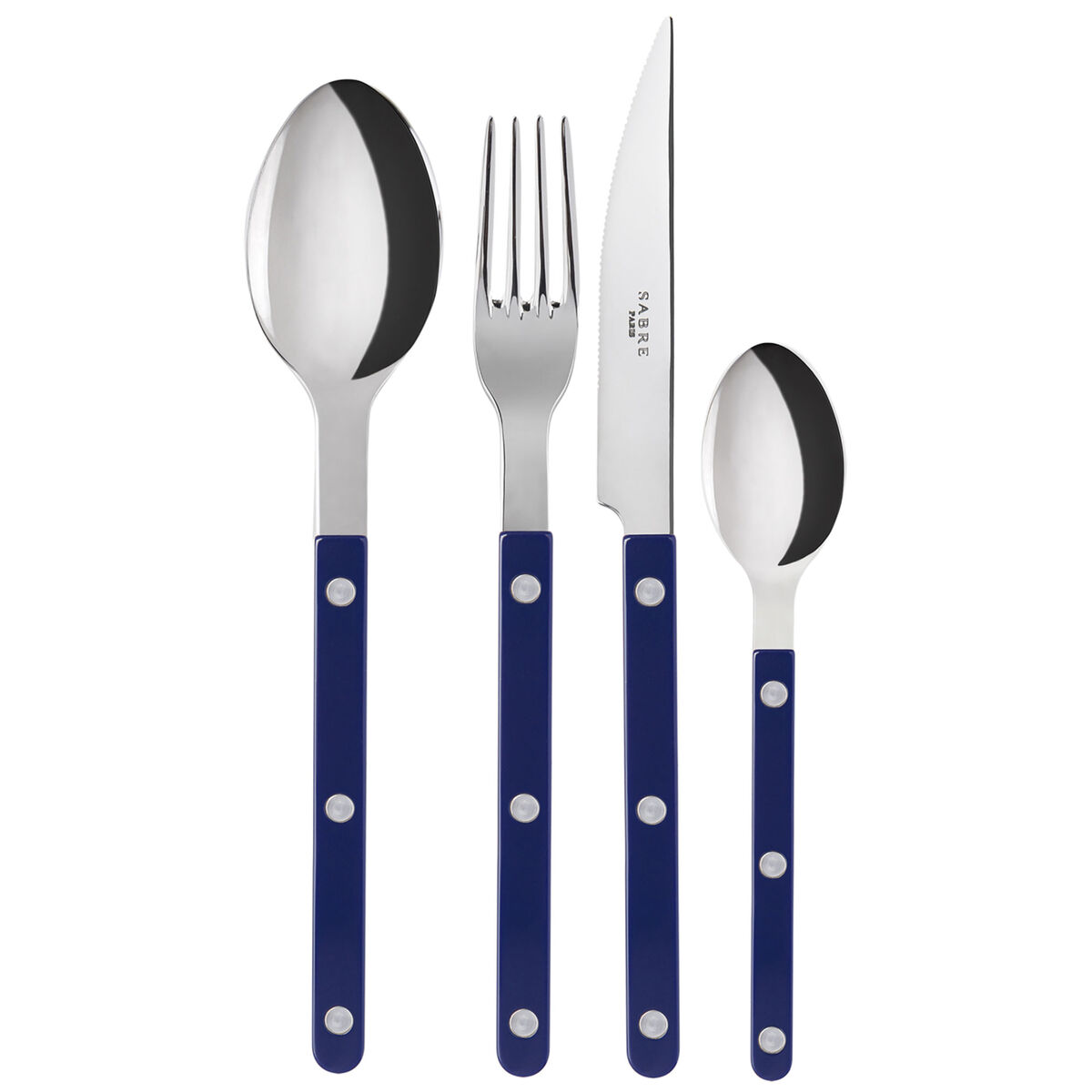 Sabre Bistrot Solid bestickset 16 delar, marinblå