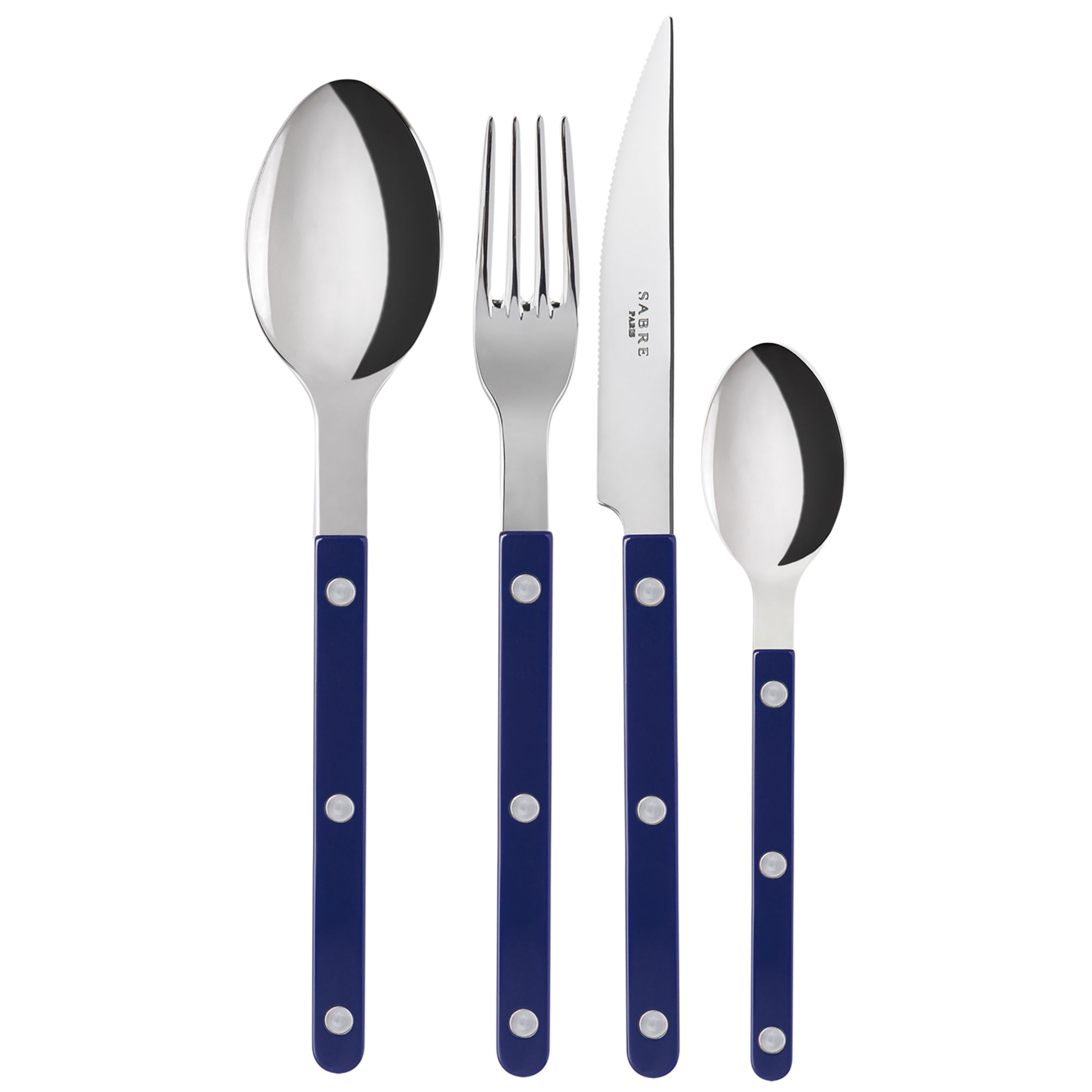 Bistrot Solid aterinsetti 16 osaa, merensininen