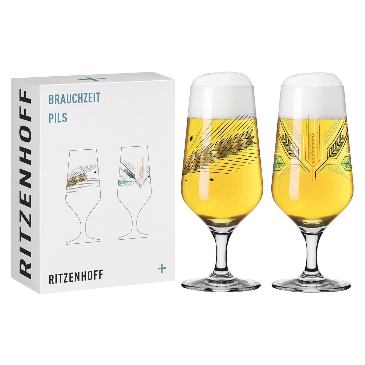 Brauchzeit pilsnerglas, 2 stk, #5&6