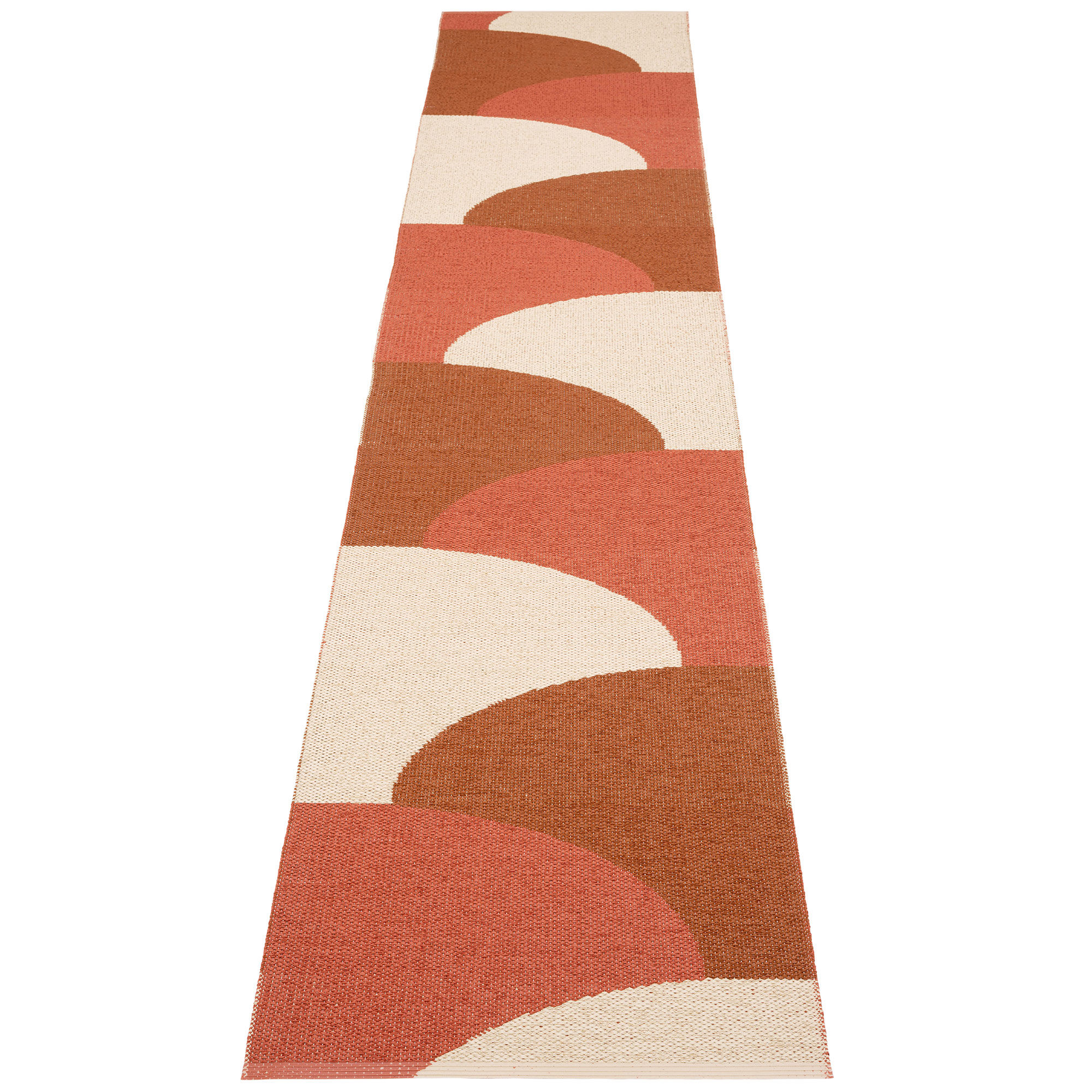 Pappelina Hill matta 70 × 360 cm, brick/rust/cream
