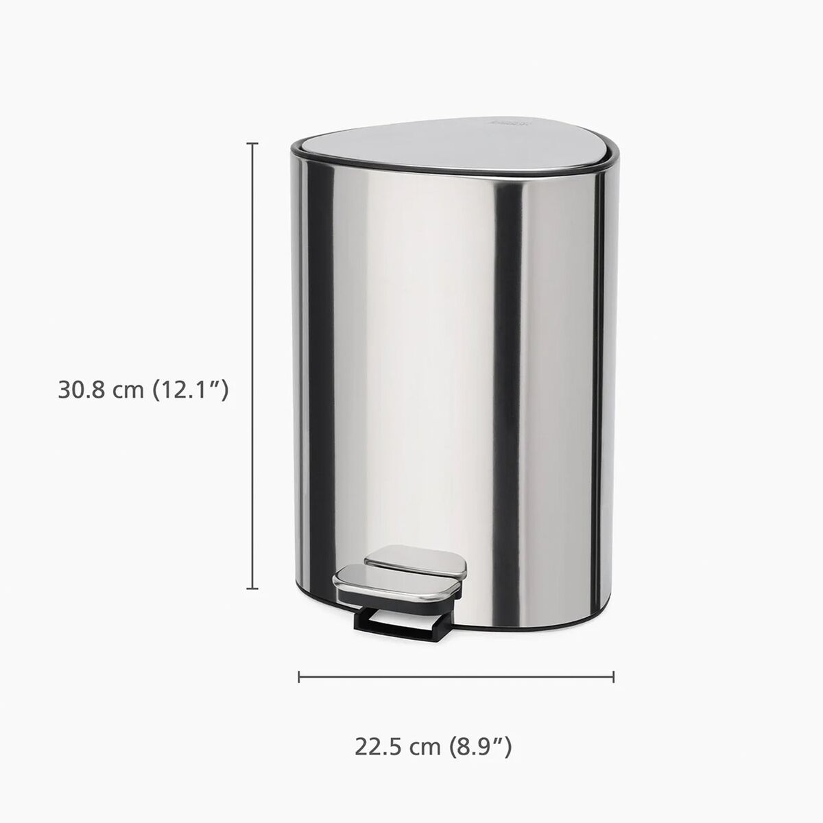 Easystore soptunna 5 liter, steel
